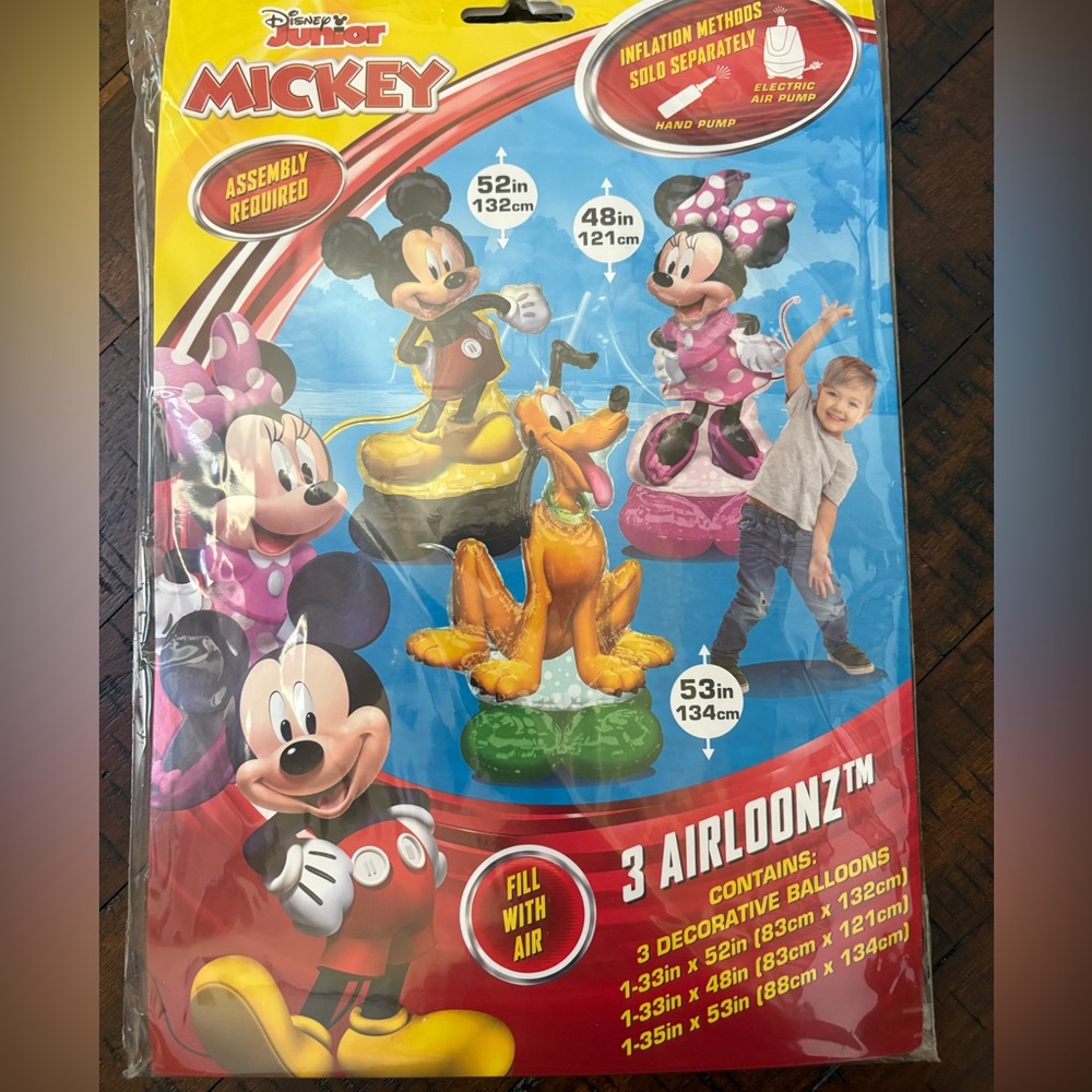 Disney Mickey and Friends AirLoonz Balloon Set - Red, Yellow, Black